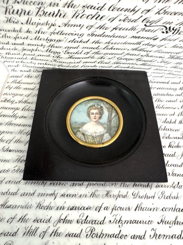 Antique french miniature - french,