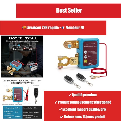 Coupe circuit batterie v - 12,