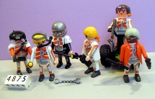 Lot 6 Figurines personnages Playmobil Top agents gyropode 4875