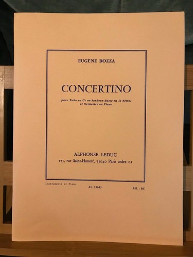Eugène bozza concertino pour - eugène,