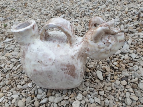 Ancien pichet zoomorphe en - pichet,