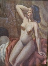 Peinture ancienne huile sur