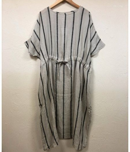 Pull midi rayé beige - , /