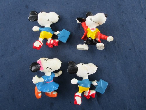 Figurines chien snoopy jeu - figurines,