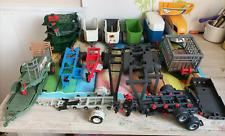 Lot playmobil vrac 20 remorques agricole van chevaux bateaux oambati