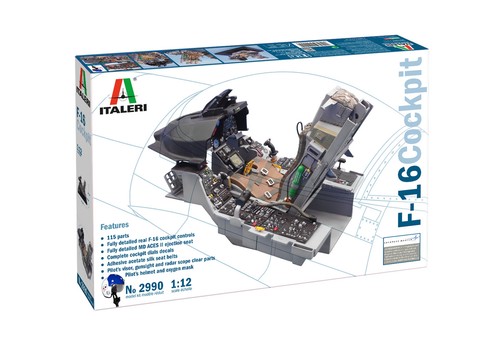 Italeri cockpit à - f-16,