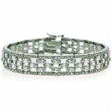 925 Argent Éblouissant Zircone Bracelet S7