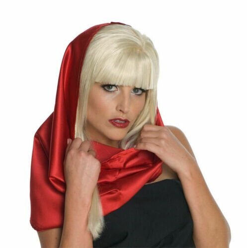 Red lady gaga headscarf - lady,