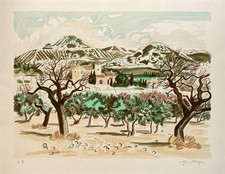 Yves Brayer- paysage des