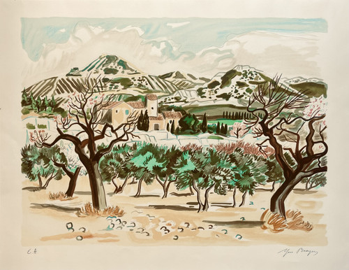 Yves brayer paysage des - yves,