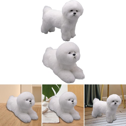 Simulation douce chien - , blanc