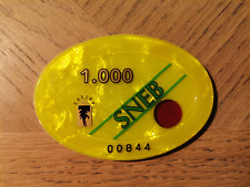 Jeton Casino Rhul Nice SNEB 1000 fr VINTAGE plaque de jeu pour poker ou roulette