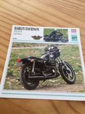 Harley Davidson 1000 XLCR café racer 1977 Carte Collection moto Atlas USA
