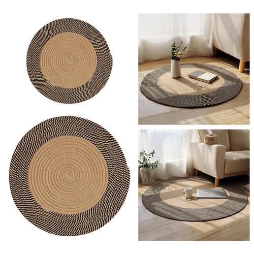 Tapis Rond Tressé En Jute
