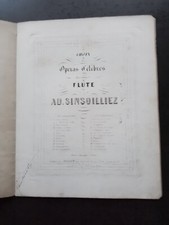 PARTITION ANCIENNE FLUTE SOLO - DONIZETTI - ANNA BOLENA -  AD. SINSOILLIEZ
