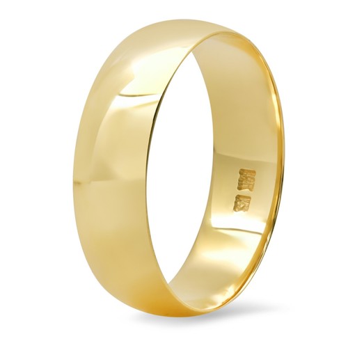 14k jaune massif uni anneau - 14k, or