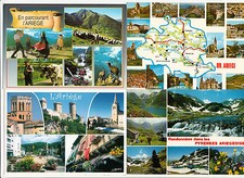 Lot 4 cartes postales ARIEGE 1