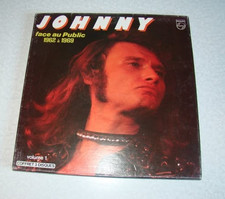JOHNNY HALLYDAY : coffret lp 33t Face au public volume 1  1962 à 1969