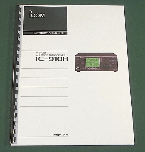 Icom 910h instruction - ic-910h,