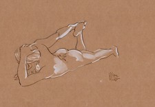 Nu nude dessin original S08