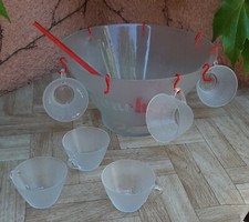 Pour pièces .Service À Sangria ou punch Verre. saladier ou tasses à l'unité