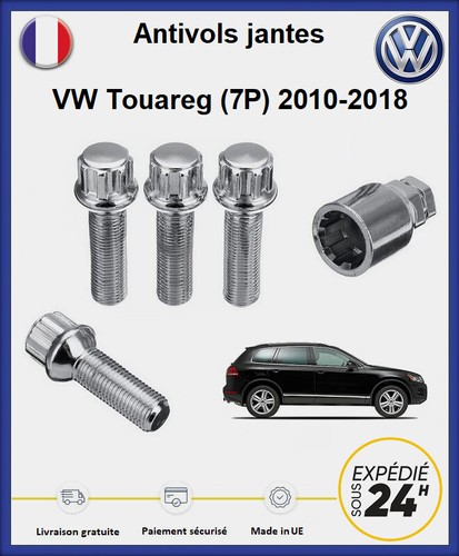 Ecrous antivol roues vw - ecrous,