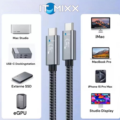 Câble usb4 thunderbolt - usb4,