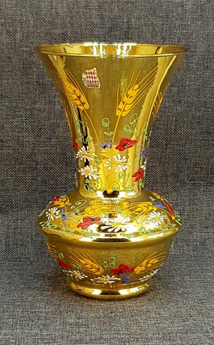 Grand vase verre - vase, décor