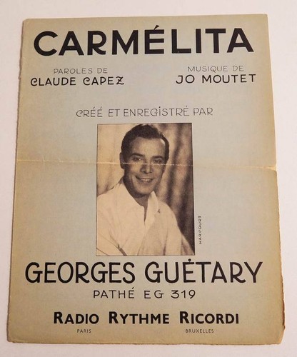 Partition vintage sheet - , music