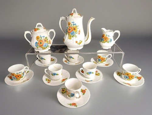 Service café fleurie en - service,