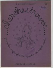 Cherche et trouve cahier N°5 enfants 4 à 7 ans Herbinière - Lebert Nathan 1954