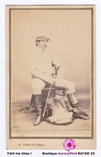 HOMME CAVALIER, JOCKEY ?, ÉQUITATION, CDV TROLET à NAPOLÉON-VENDÉE, 1870 -DD33