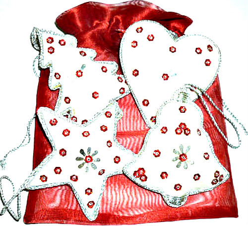 Brillantes blanc suspendu - blanc,