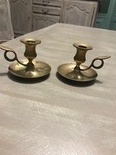 Paire de porte bougie en