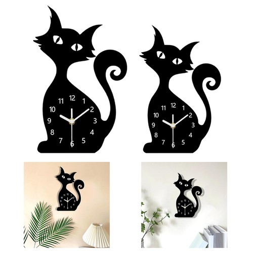 Horloge murale chat