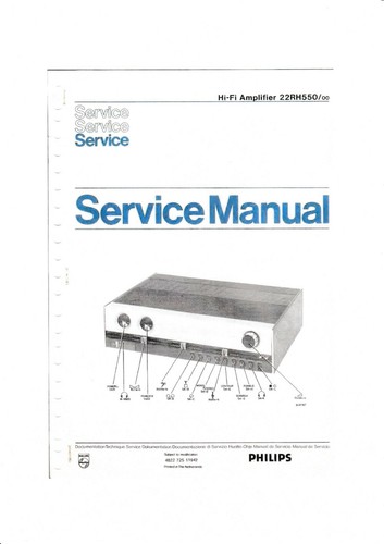 Manuel service pour philips - manuel,