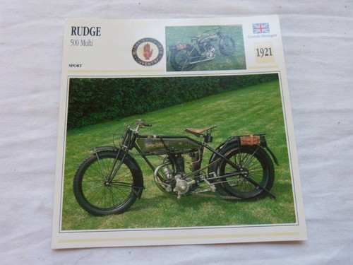 Fiche photo moto rudge 500 - fiche,