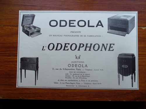 Publicité odeola odeophone - publicité,