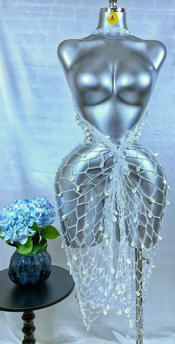Handmade white fishnet - handmade,
