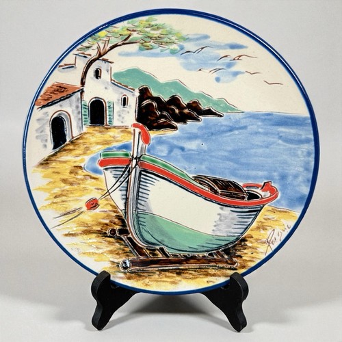 Assiette décorative terre