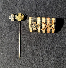Croix de Fer Combattant 1914-1918 rappels broche WW1 German Iron Cross bars