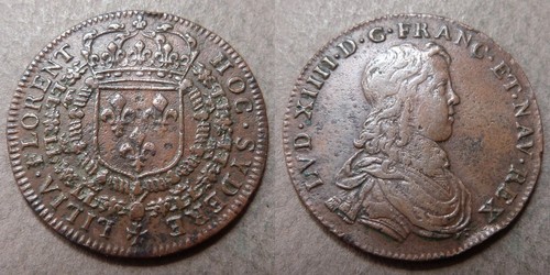 Jeton royal louis xiv hoc - jeton, xiv,