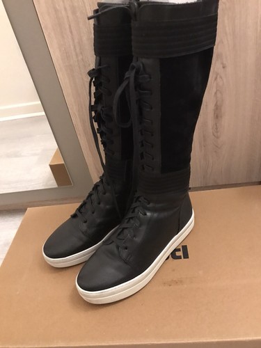 Bottes femme cuir daim - cuir, à