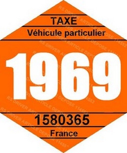 Vignette fiscale 1969 pour - fiscale,