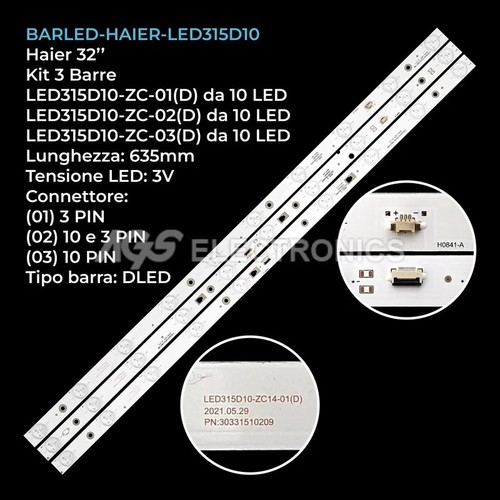 Kit barres led - barres, 10