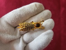 BIJOU BROCHE DOREE - ABEILLE - LONGUEUR 4,5 CM - BAGUE COLLIER BIJOUTERIE