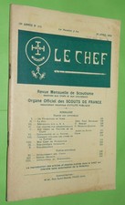 CHEF #112 1934 SCOUT SCOUTISME