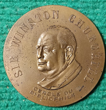Médaille BRONZE - SIR WINSTON CHURCHILL - CERCLE DU BIBLIOPHILE