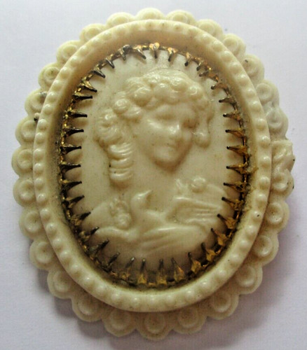 Ancienne broche camée - , profil