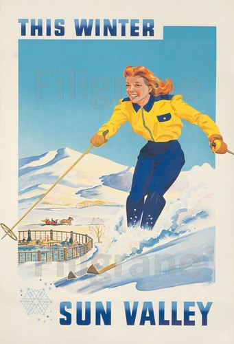Sun valley ski rgdv poster - ski, hq